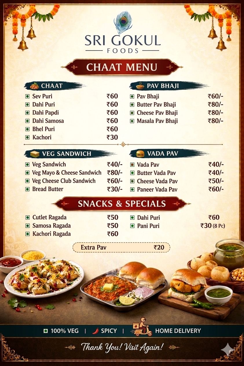 Full Menu Card
